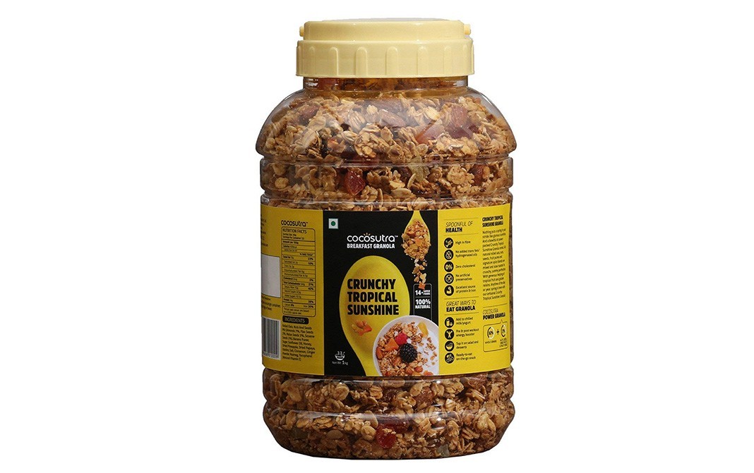 Cocosutra Crunchy Tropical Sunshine    Jar  1 kilogram